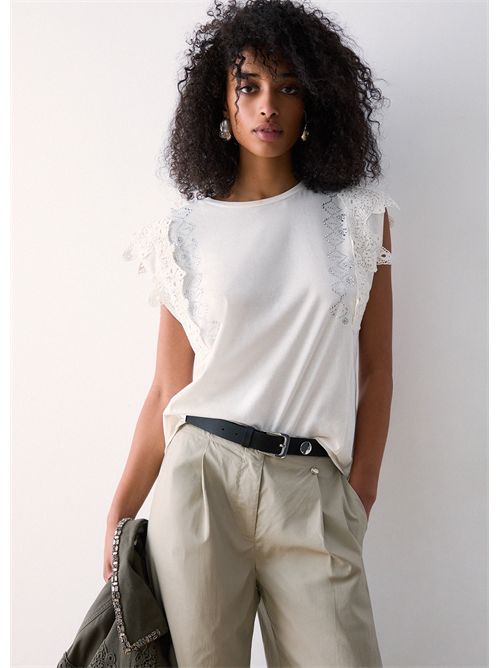 T-shirt woman white LIU JO | WA6311J3885/10701